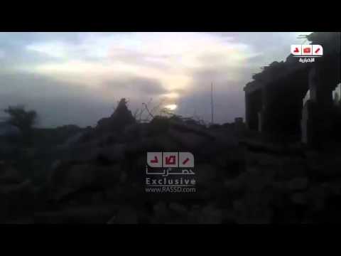 رصد خاص كاميرا رصد ترصد اثار الدمار بالسرسورية برفح