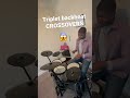 Triplet drum grooves. #drums #apostolicmusic #teacher #shorts #drummer #drumlessons #roadto1k