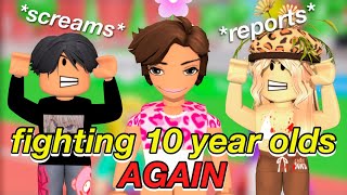 😭FIGHTING 10 YEAR OLDS on ROBLOX... AGAIN