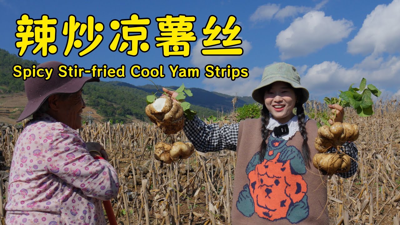 用长在地里的“梨”做一道下饭菜！【叫我阿霞Channel】