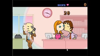 직장에서 몰래 키스 플래시게임 screenshot 1