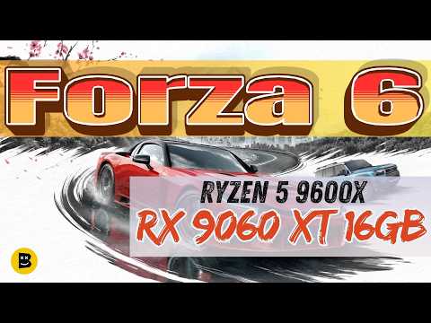 Náhled FPS testu Forza Horizon 6 na AMD Radeon RX 9060 XT a Ryzen 5 9600X