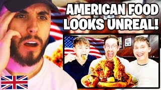 Brit Reacts to Brits try Chicken and Waffles with Try Guy Keith!