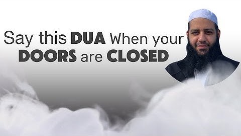 Zeg deze DUA als je deuren gesloten zijn | Abu Bakr Zoud
