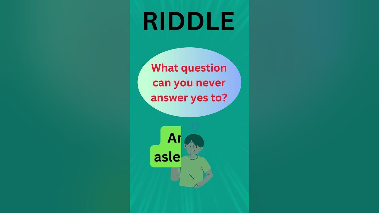 What question can you never answer yes to???? #riddlequest #