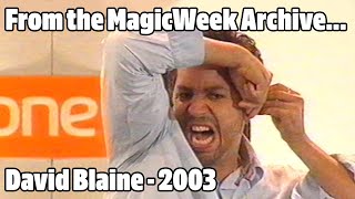 David Blaine - Magician - Five News - 2003