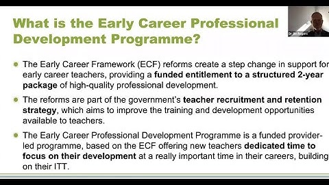 Early Career PDP 15-Minute Overview