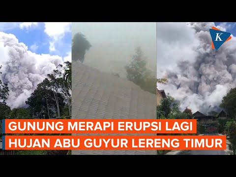 Erupsi Gunung Merapi, Hujan Abu Vulkanik Landa Lereng Timur