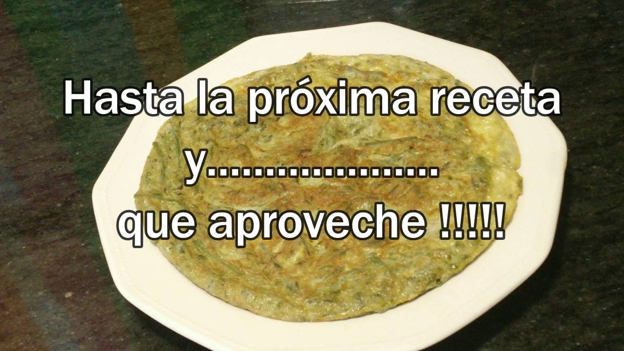 cocina ligera para dummies tortilla de espárragos silvestres al estilo de Mariaje
