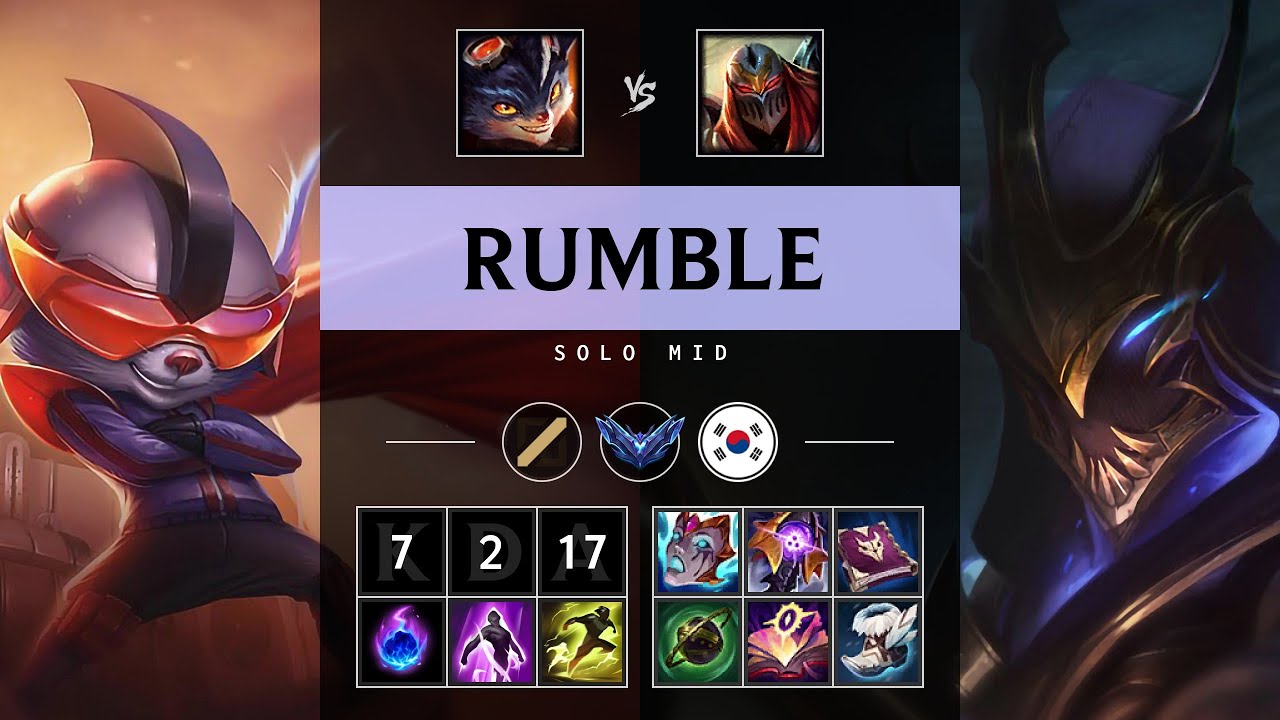 Rumble Mid vs Zed - KR Diamond Patch 25.14