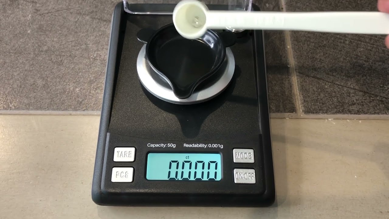 50 g / 0.001 g milligram scale, milligram precision scale, MG