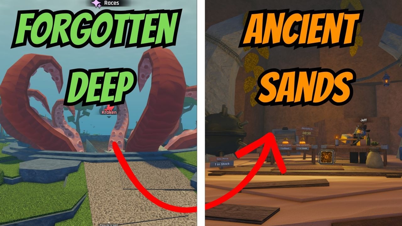 Roblox Abyss Beginner Guide - Forgotten Deep to Ancient Sands (Part 1)