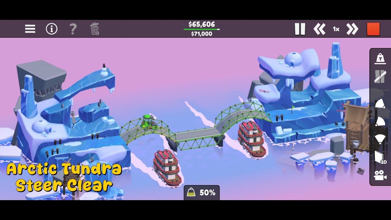 Poly Bridge 3 - Arctic Tundra - Steer Clear