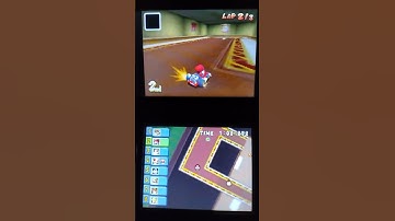 Thumbnail of Mario Kart DS Drifting at Luigi's Mansion on Nintendo 3DS #short