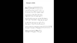 New Recording 371 MESSAGE IN A BOTTLE - first read through