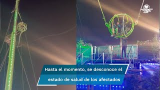 Tragedia En Las Alturas Con Dos Personas A Bordo, Juego Mecánico Se Desprende