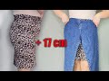 ✅Cunning Trick. How to Maximise Skirt Width Using Jeans