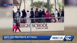 FGCU students lead protest against ICE with community support