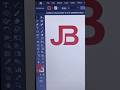 JB Logo Design In Adobe Illustrator | #shorts #shortviral #logodesgin #adobeillustrator