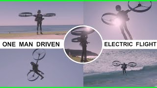 COPTER PACK ONE MAN DRIVEN ELECTRIC FLIGHT || RENEW ENGLISH
