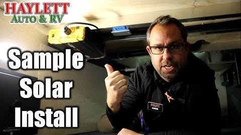 Sample Solar & Accessory Install at Haylett RV