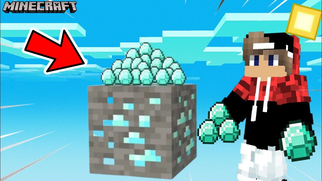 I Found Diamonds In Minecraft One Block | #5 - YouTube