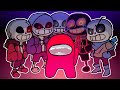 Sans aus x among us animations