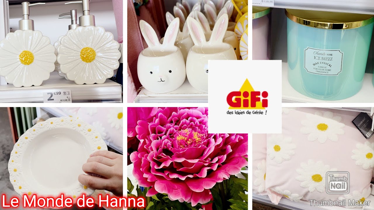 GIFI ARRIVAGE 08-03 PÂQUES DÉCORATION VAISSELLE 🐰