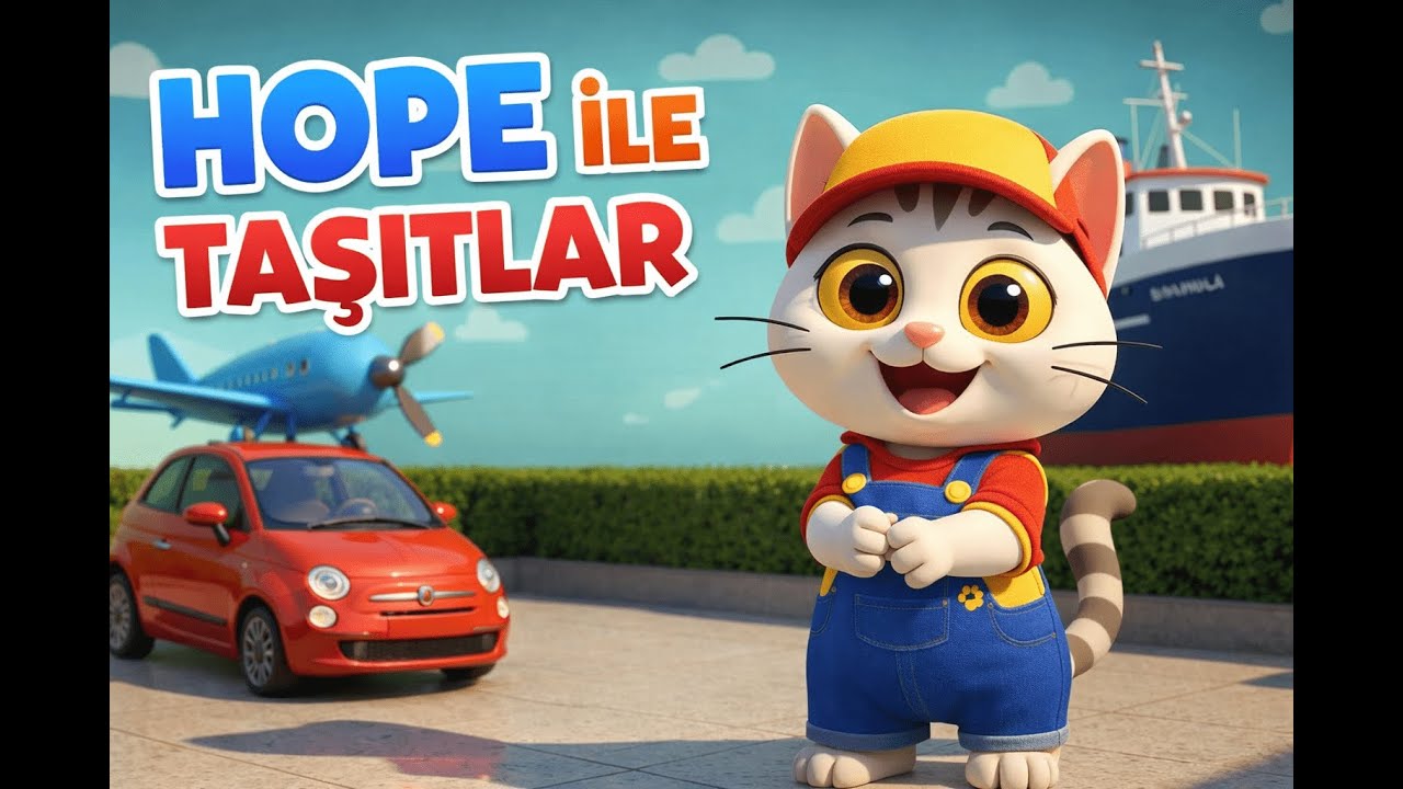 TAŞITLARI ÖĞRENİYORUZ | ARABA | UÇAK | GEMİ | eğitici şarkı | eğitici animasyon 🚗  ✈️ 🚢