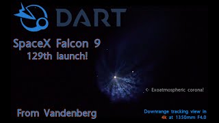 NASA DART SpaceX Launch 1350mm View