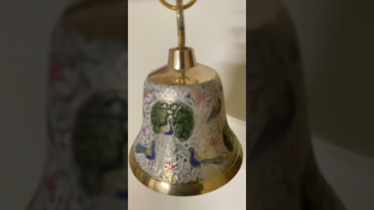 Brass Iron Bell With Wall Hanger, For Decoration 