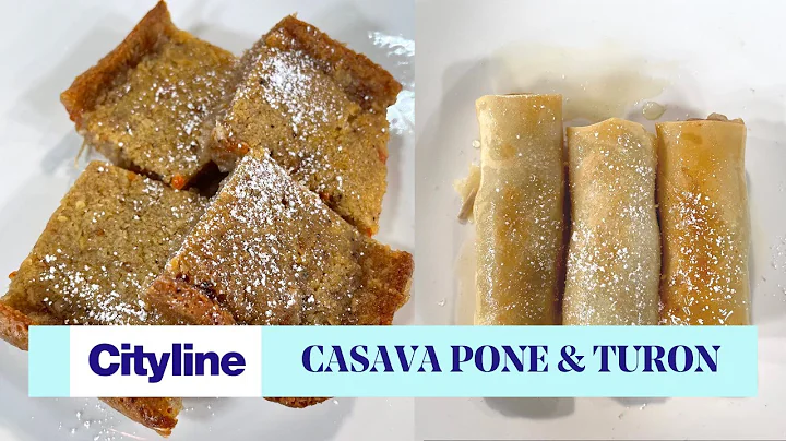 Caribbean casava pone and Filipino turon