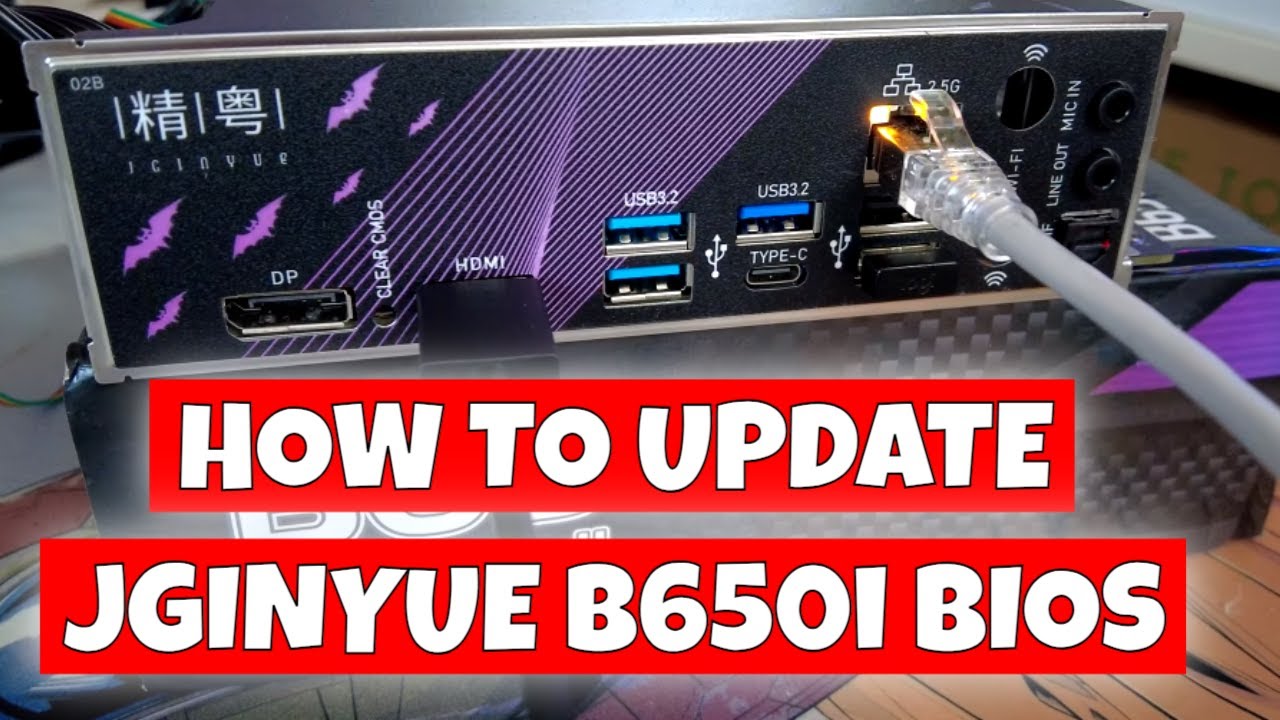 How To Update BIOS USB Flash JGINYUE B650I NIGHT DEVIL ITX Motherboard ...