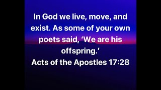 In Jesus We Live Move Exist