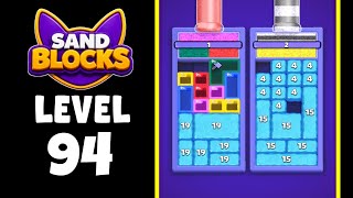 Sand Blocks level 94 walkthrough solution 