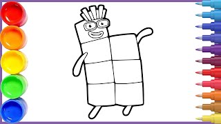 Drawing Numberblocks Seven Drawing and Coloring FUN DRAWING