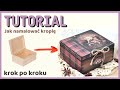 Decoupage klasyczne pudełko z misiem - DIY tutorial