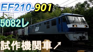 試作機関車のEF210-901牽引5082レ(広島貨物ターミナル→越谷貨物ターミナル)