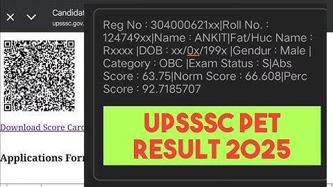 UPSSSC PET 2025 Score Card Kaise Check Kare | UPSSSC PET KA RESULT KAISE DEKHE 2025 #uppetresult2025