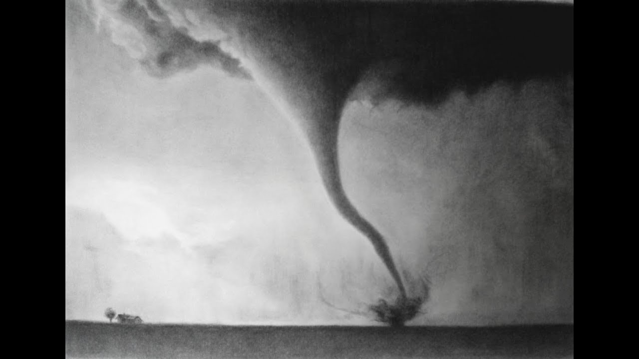 How to Draw a Tornado - A Realistic Tornado Drawing