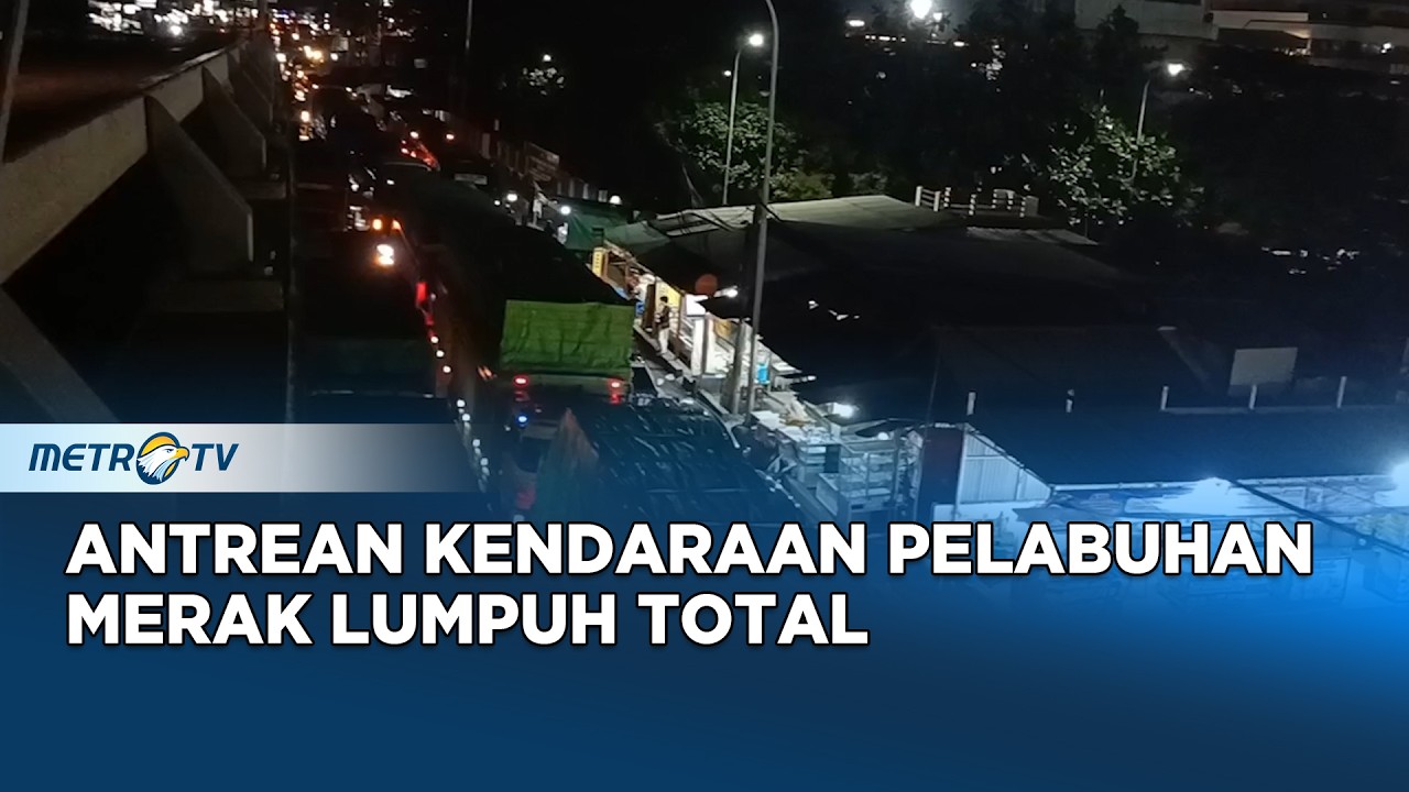 Kepadatan Parah Di Pelabuhan Merak Antrean Kendaraan Mencapai Lima Kilometer