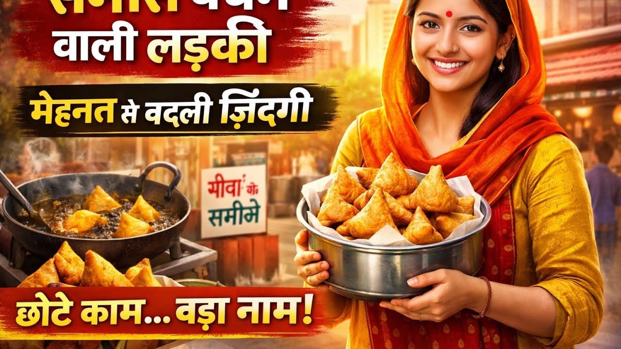 समोसे बेचने वाली लड़की | छोटे काम से बड़ा नाम | Motivational Hindi Story 😊😊
