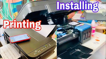 CANON PIXMA G3600 PRINTER /HOW TO;  INSTALL,  PRINT AND PRINT FROM IPHONE