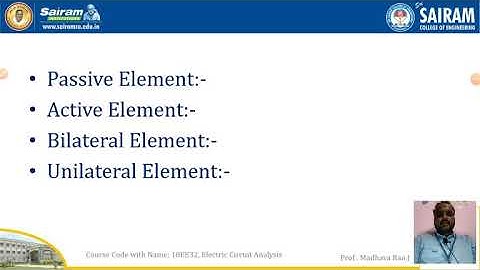 Lecture Video_18EE32_Module_1_Passive, Active Elements, Ideal, Practical Sources_Madhava Rao.J