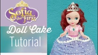 HOW TO MAKE DOLL CAKE | Sofia the First