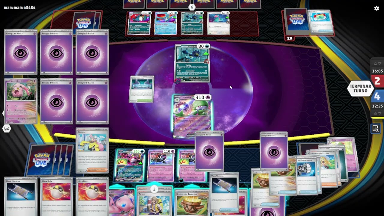 Honchkrow com 1700 de ranking no PTCG Live