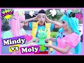 MINDY VS MOLY / RETOS EN EL PARQUE / SHOW PIEDRA PAPEL O TIJERA / VIDEOS PARA NIÑOS