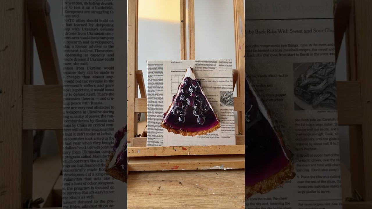 How to paint realistic cake🥰🤤 Rate!