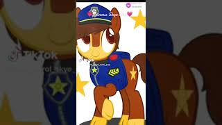 My Little Pony Paw Patrol Chase And Skye Mga Edits Dude I Love My Little Pony