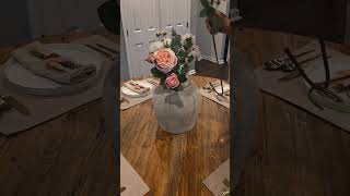 Time for some spring decor! Fresh color pallets are in bloom. #spring #tablesetting #Michaels #